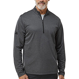 Adidas Space Dyed Quarter-Zip Pullover - A593: AD-A593