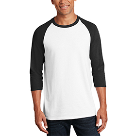 Gildan 5700 Men's Heavy Cotton 3/4-Sleeve Raglan T-Shirt: GI-5700