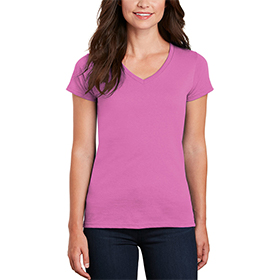 Gildan Ladies Heavy Cotton V neck TShirt: GI-5V00L