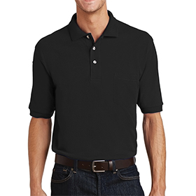 Port Authority Heavyweight Cotton Pique Polo with Pocket: PO-K420P