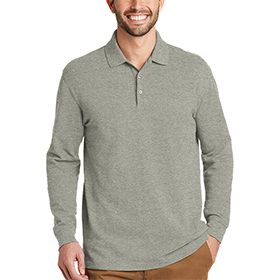 Port Authority EZCotton Long Sleeve Polo: PO-K8000LS