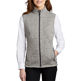 Port Authority Women's Sweater Fleece Vest: PO-L236