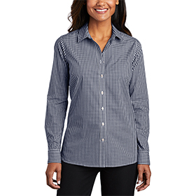 Port Authority Women's Broadcloth Gingham Easy Care Shirt: PO-LW644