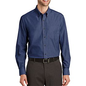 Port Authority Men's Tall Crosshatch Easy Care Shirt: PO-TLS640T