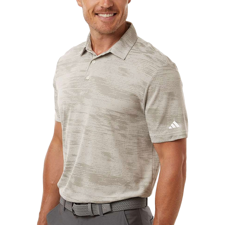 Adidas - Ultimate365 Textured Stripe Polo: AD-A2005V2