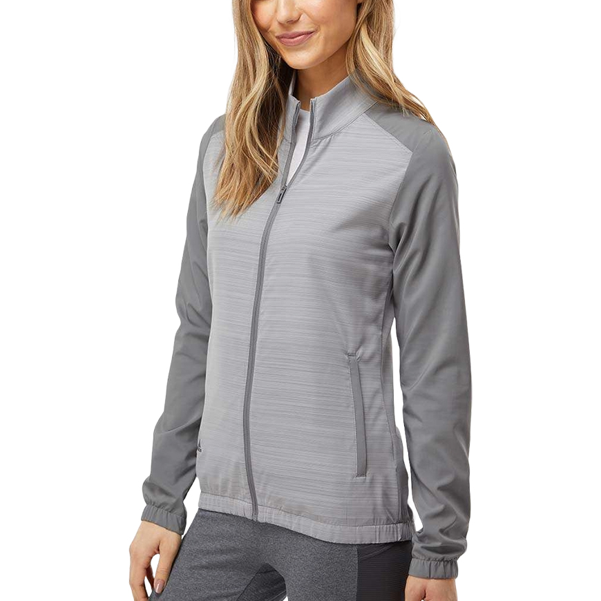 Adidas - Women's Heather Block Full-Zip Wind Jacket - A547: AD-A547V2