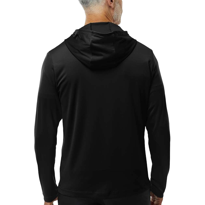 Adidas - Lightweight Performance Quarter-Zip Hooded Pullover: AD-A596V1