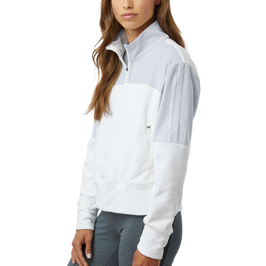 Adidas - Women's Fleece Quarter-Zip Pullover - A601: AD-A601V2