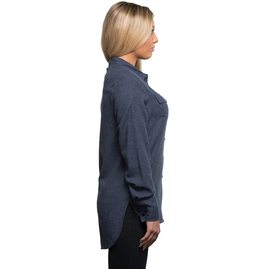 Burnside Ladies' Solid Flannel Shirt: BU-5200V1