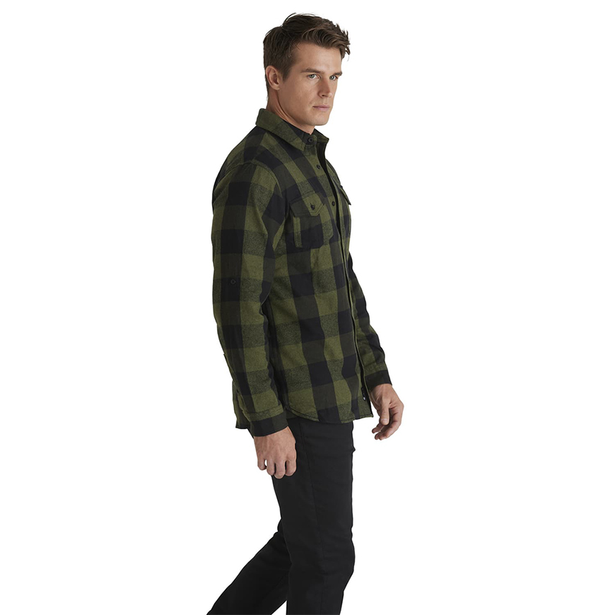 Burnside Men's Plaid Flannel Shirt: BU-8210V1