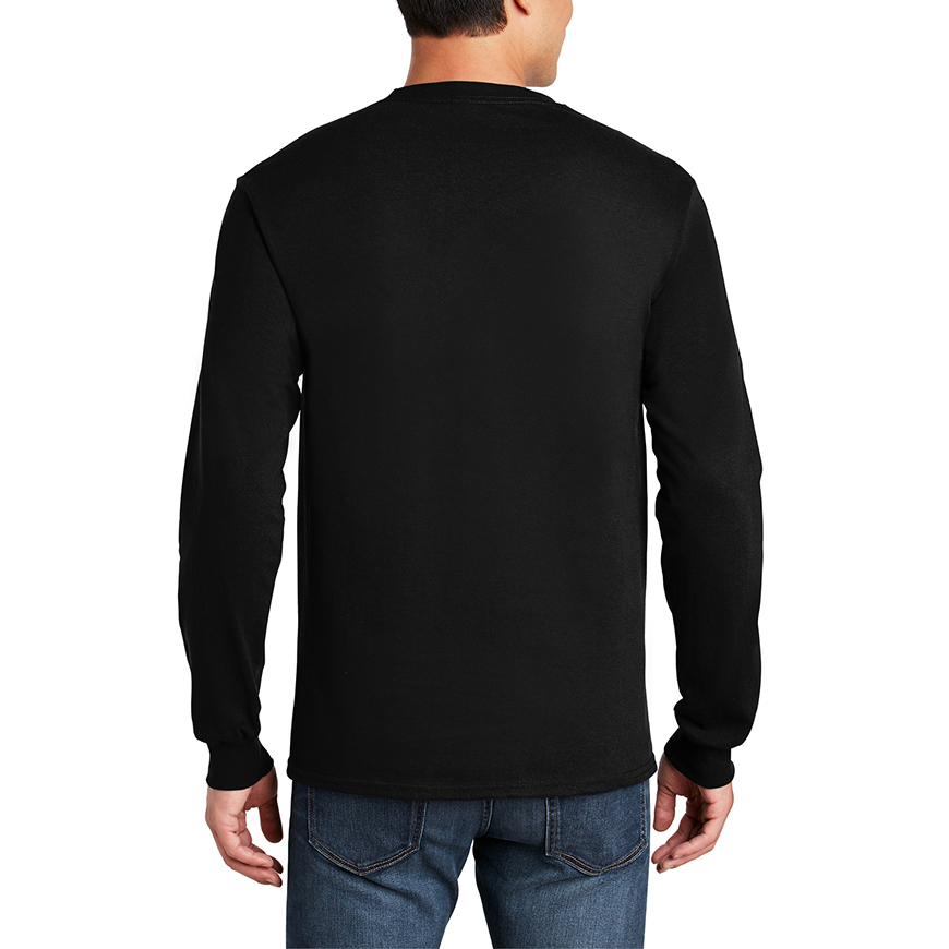 Gildan Adult Ultra Cotton Long-Sleeve T-Shirt with Pocket: GI-2410V1