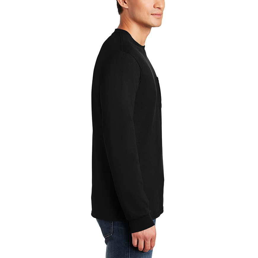 Gildan Adult Ultra Cotton Long-Sleeve T-Shirt with Pocket: GI-2410V2