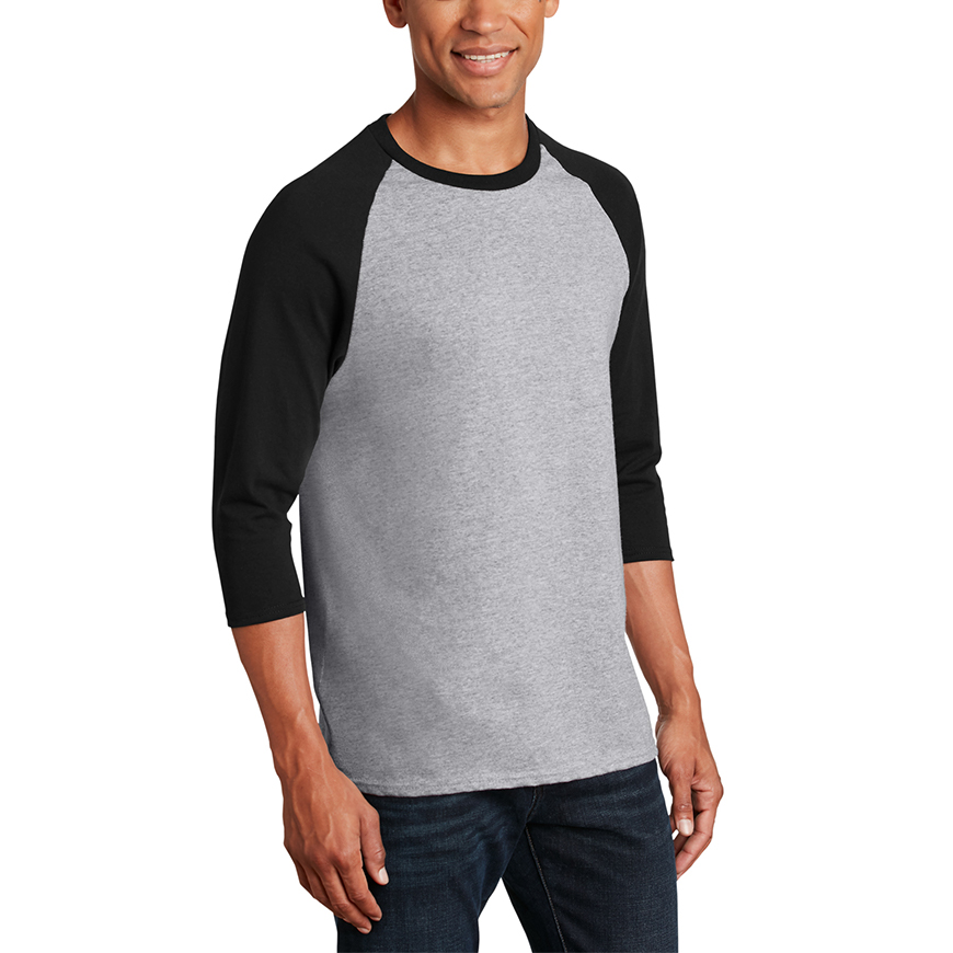 Gildan 5700 Men's Heavy Cotton 3/4-Sleeve Raglan T-Shirt: GI-5700V3