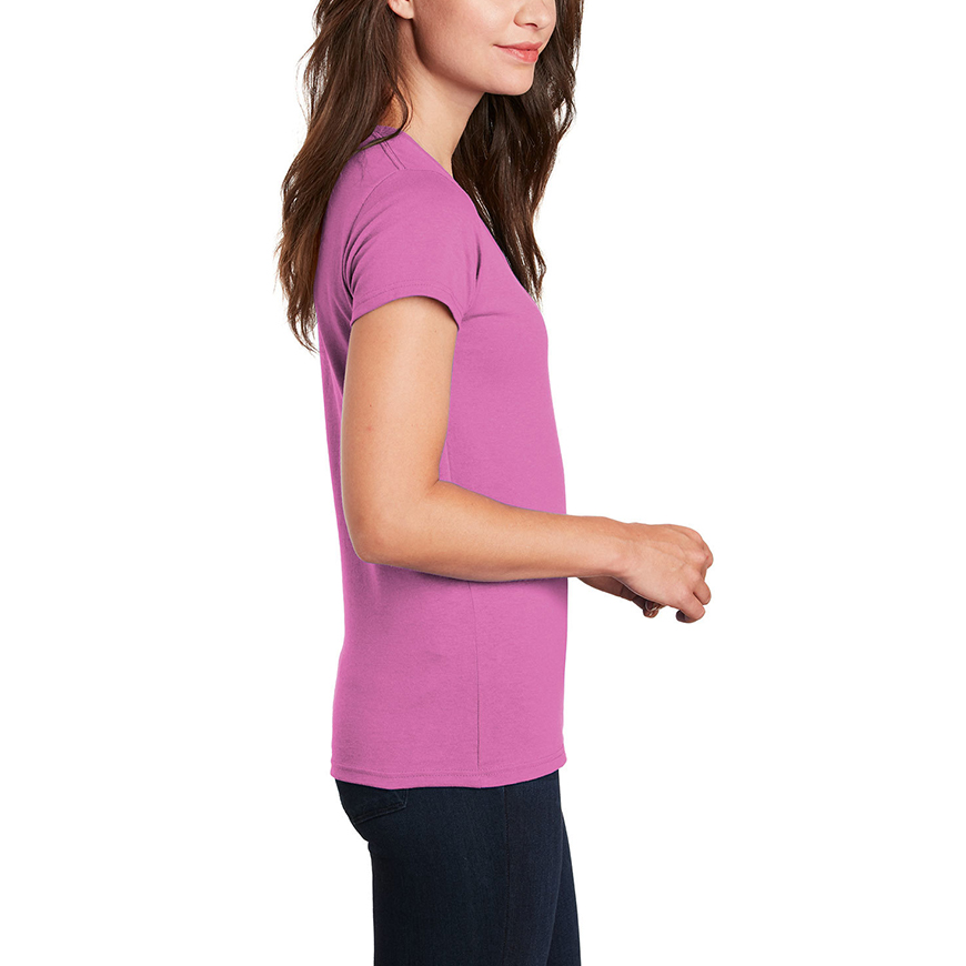 Gildan Ladies Heavy Cotton V neck TShirt: GI-5V00LV2