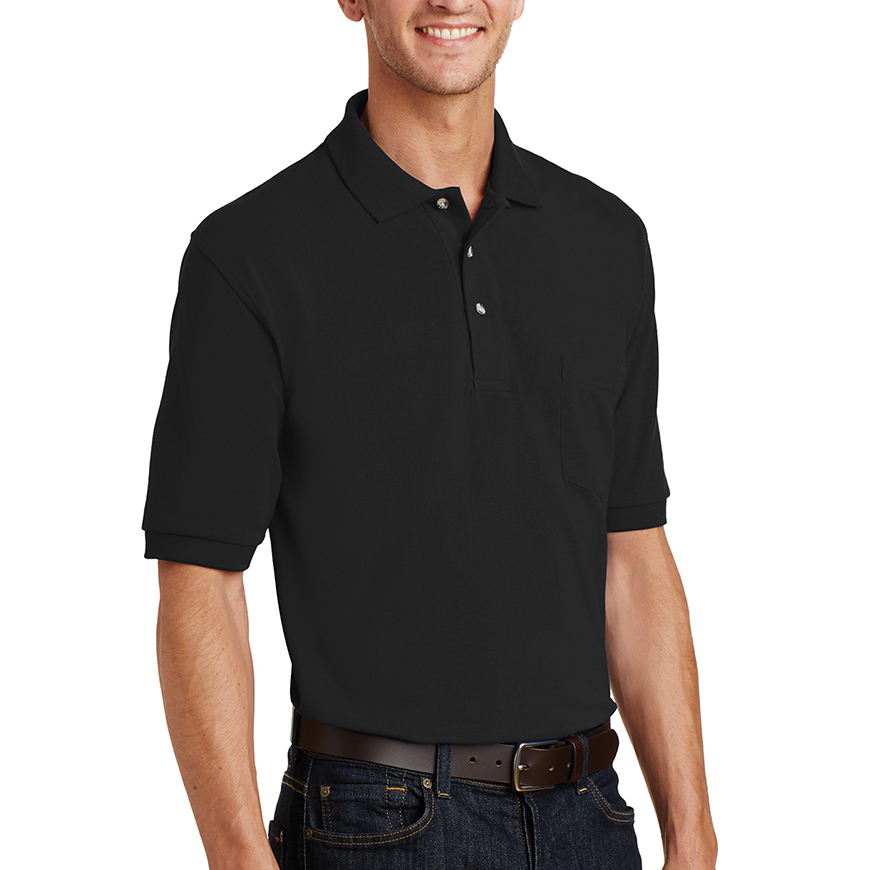 Port Authority Heavyweight Cotton Pique Polo with Pocket: PO-K420PV3