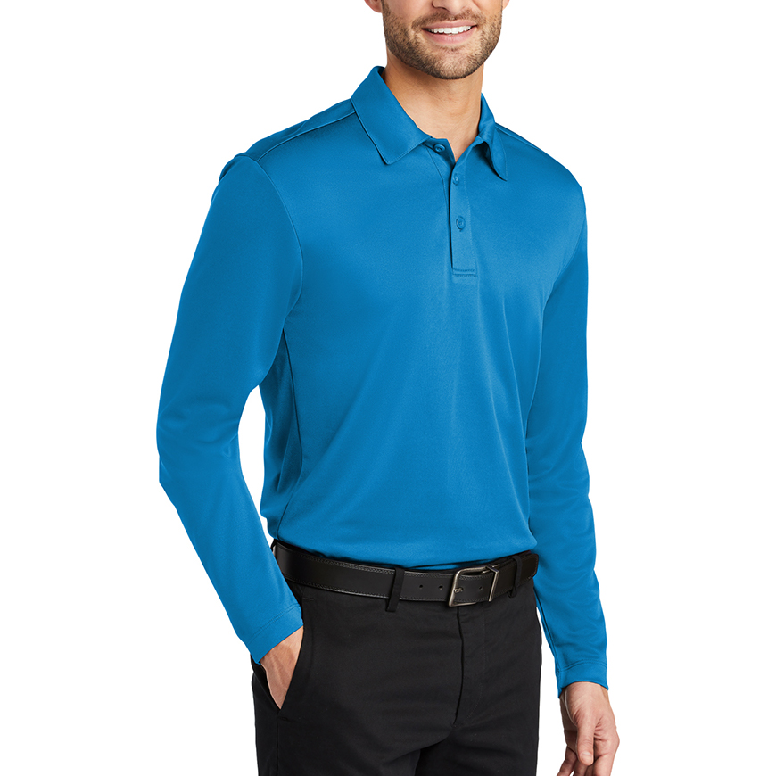 Port Authority Men's Silk Touch Performance Long Sleeve Polo: PO-K540LSV3