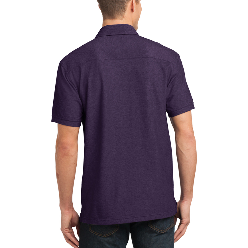 Port Authority Oxford Pique Double Pocket Polo: PO-K557V3