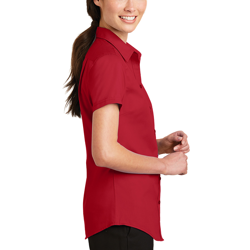 Port Authority Women's Short Sleeve SuperPro Twill Shirt: PO-L664V1