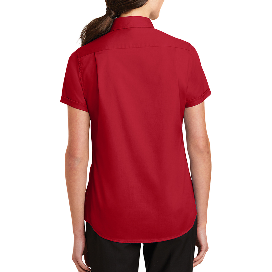 Port Authority Women's Short Sleeve SuperPro Twill Shirt: PO-L664V3