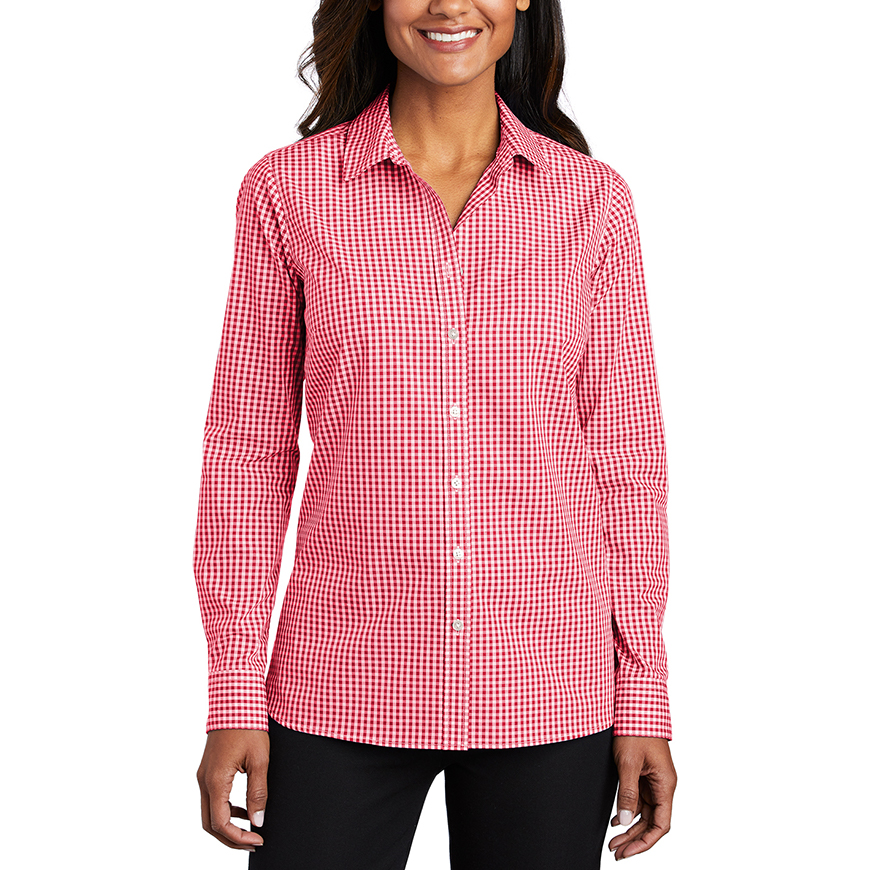 Port Authority Women's Broadcloth Gingham Easy Care Shirt: PO-LW644V2