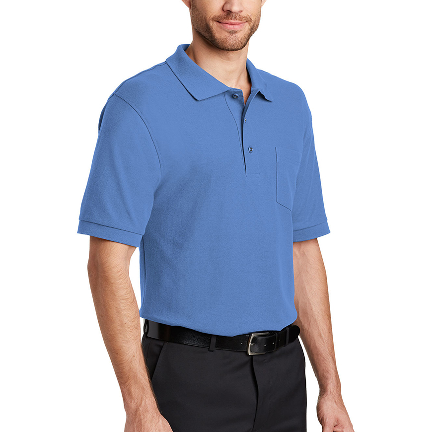 Port Authority Tall Silk Touch Polo with Pocket: PO-TLK500PTV2